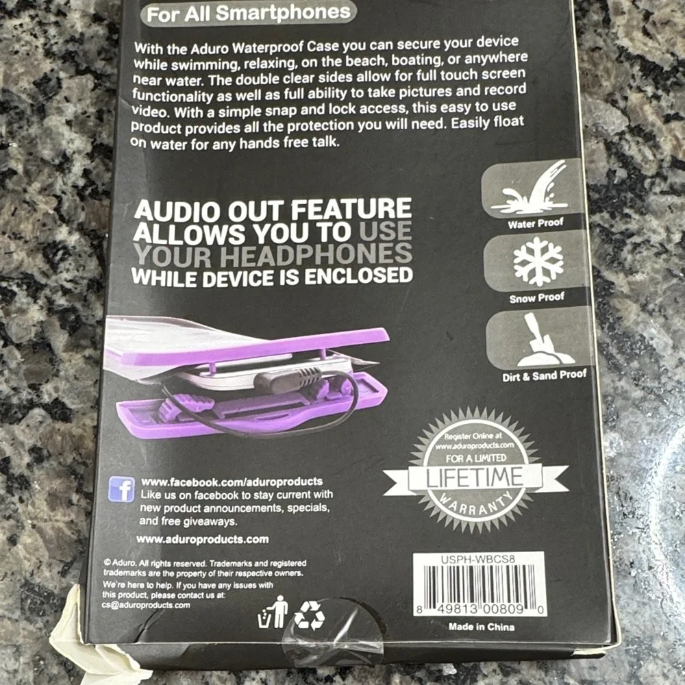 Aduro Waterproof Phone Bag - NEW